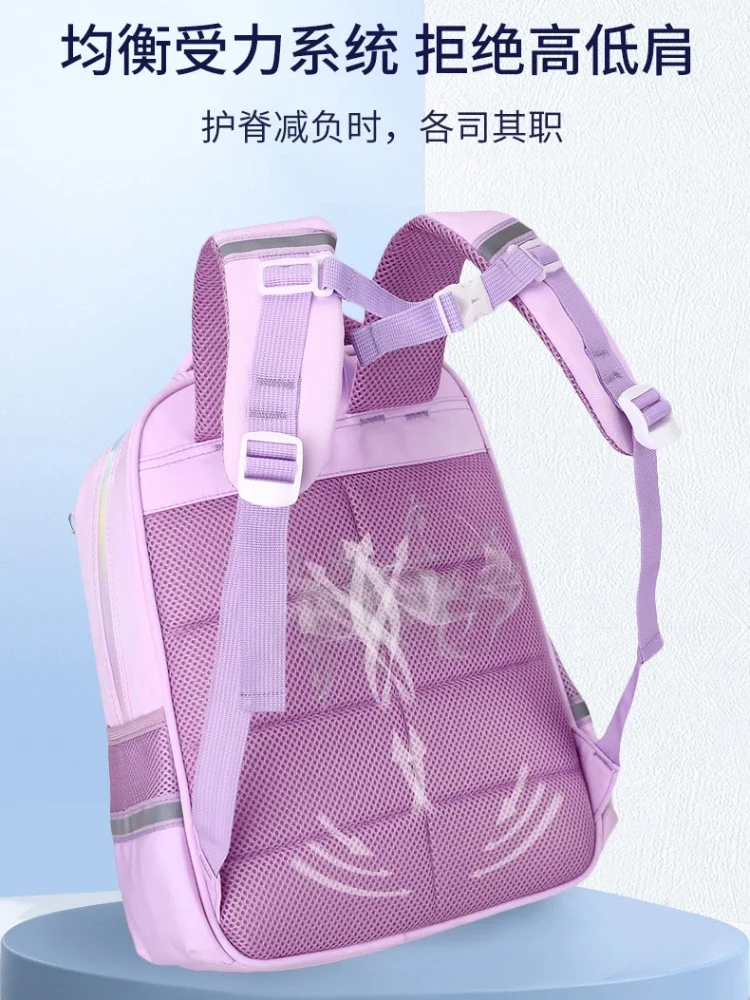 2024 New Hello Kitty Backpack Girls Elementary School Backpack Cute Cartoon Large Capacity Children's School School Bag Girls