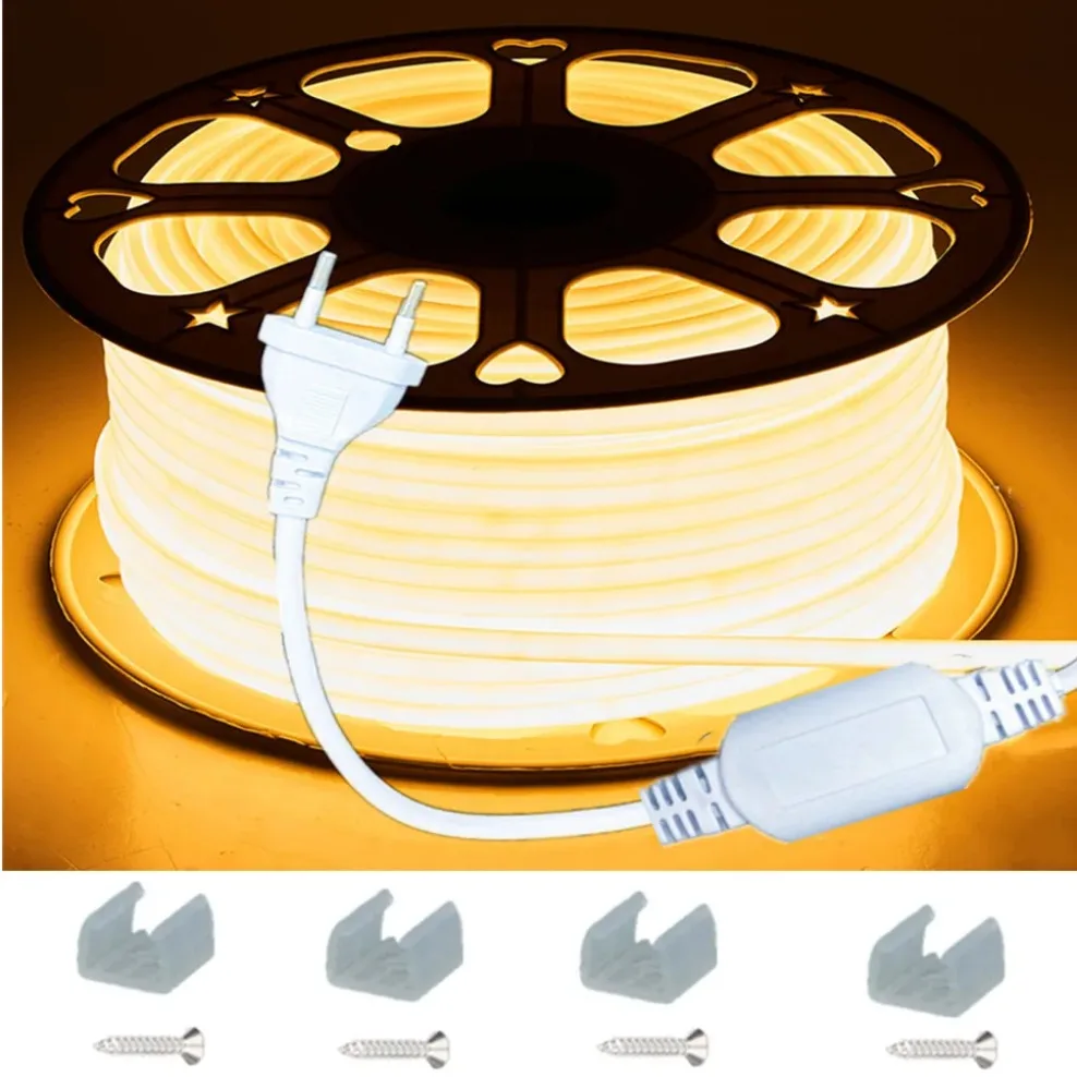LED Tira COB Flexible De Alta Densidad, 5V 320 Leds, Luz Lineal, Cinta Led Con Adesivo Para Decoración De Hogar, Blanco Caliente/frío, Rojo, Azul, Verde (1m, Rojo