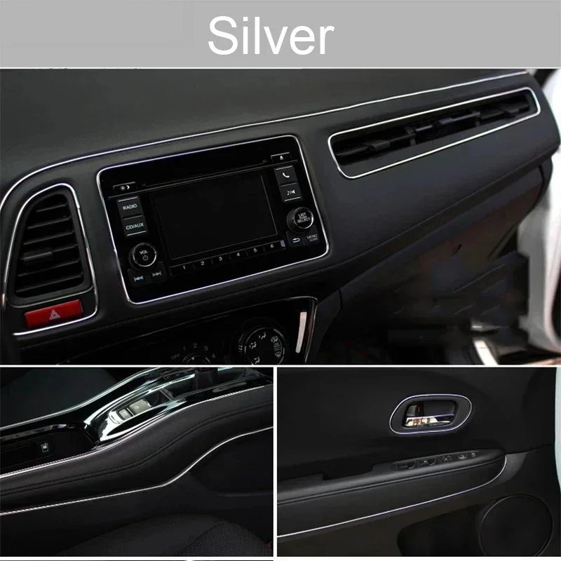 5m Universal Flexible PVC Car Mold Decoration Strip - Easy-to-Install Interior Car Styling Accessory