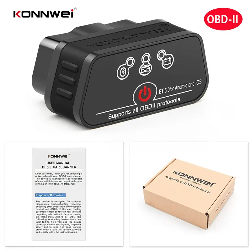 2025 New KONNWEI KW901 ELM327 V1.5 Bluetooth5.0 Car Auto OBD2 Scanner Android/IOS Car Diagnostic Tool Code Reader pk Vgate ICAR2 - Image 8