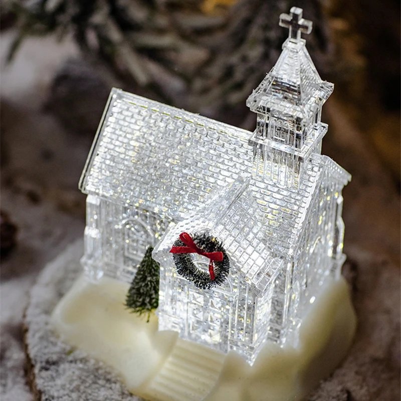 Boule à Neige Musicale Noël – Père Noël & Moineau – Hauteur 20 Cm – Boîte à Musique Décorative Magie De Noël