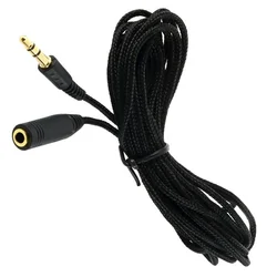 Premium 5m Headphone Stereo Audio Extension Cable - 3.5mm Jack Female to Male (3m)
