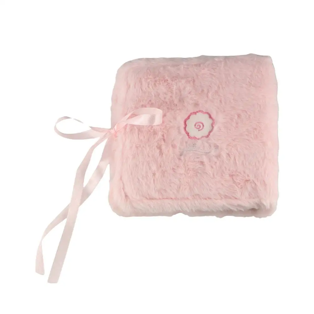 Plush 3in Plush Photocard Holder Fluffy Strap Ties Ribbon Idol Photo Card Binder Kawaii 2 Grids Photocards Collect Volume