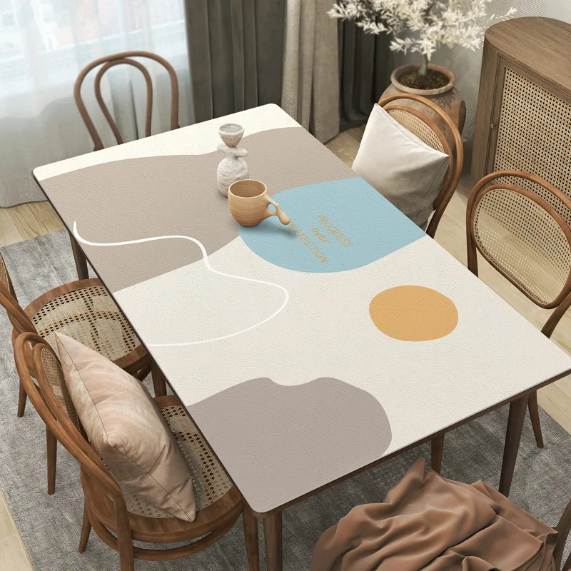 KYJSW Wasserdichte Tischdecke Camping 70x70cm - PU-Leder Mit 4 Krawatten