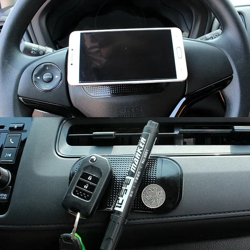New Car Dashboard Silicone Anti-Slip Pad Phone Storage Holder Car Interior Storage Non-Slip Sticky pad Phone Mount Accessories