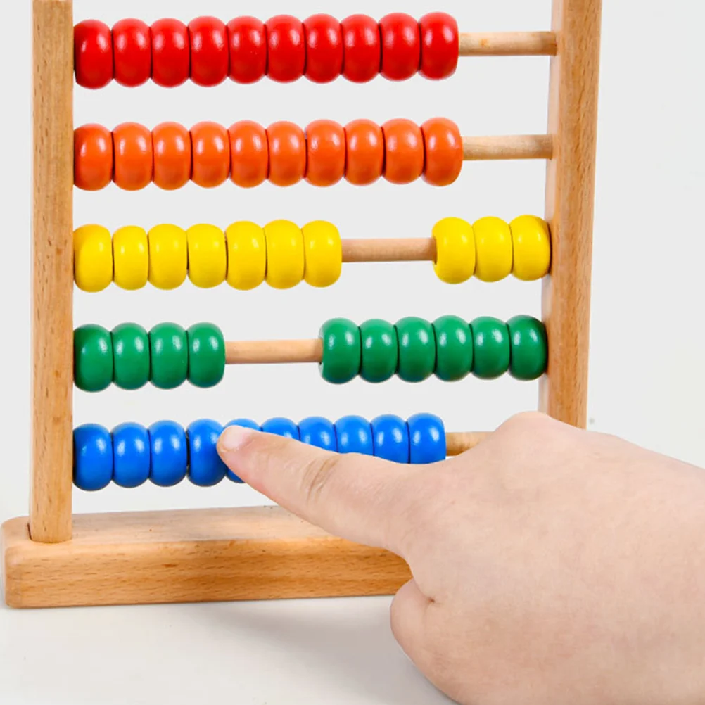 Abacus Stand Math Leaning Tool Toy Kids Counting Wooden Bead Arithmetic Educational Toys