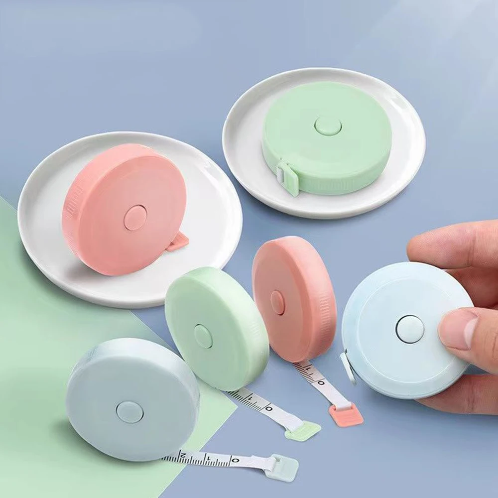 Solid Color Round Soft Tape Rulers Simple Body Sewing Flexible Measuring Tools School Student Supplies Gifts Tailor Craft tape measure ruler set