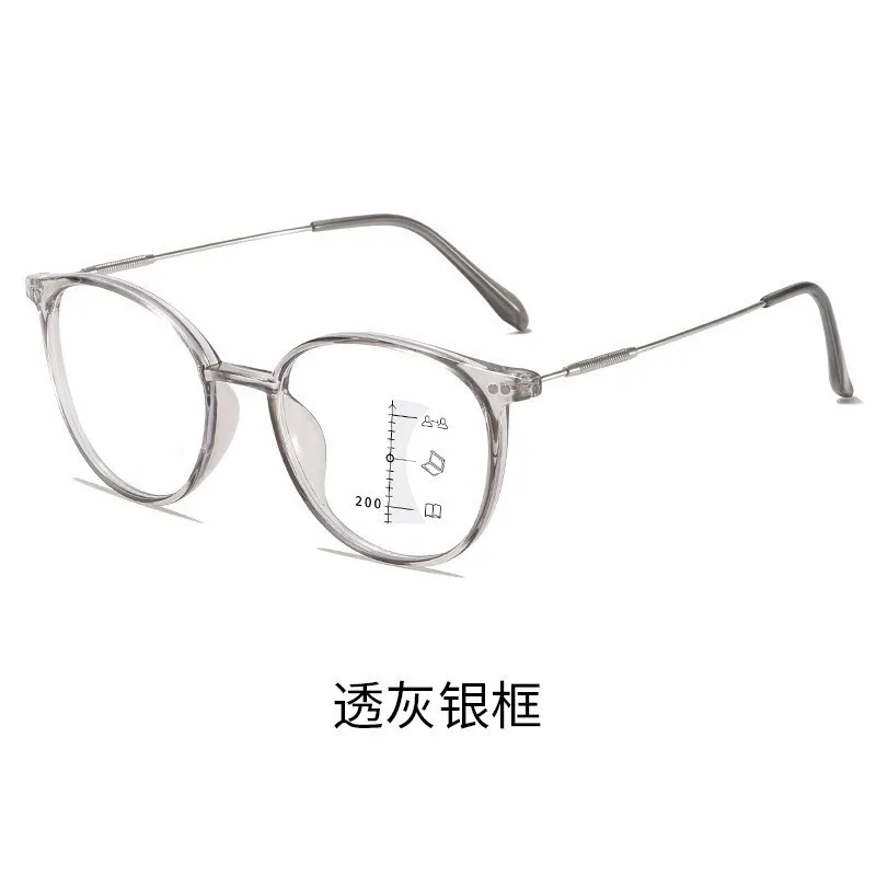 Auto-Adjusting Multifocal Reading Glasses with Clear Black Frames