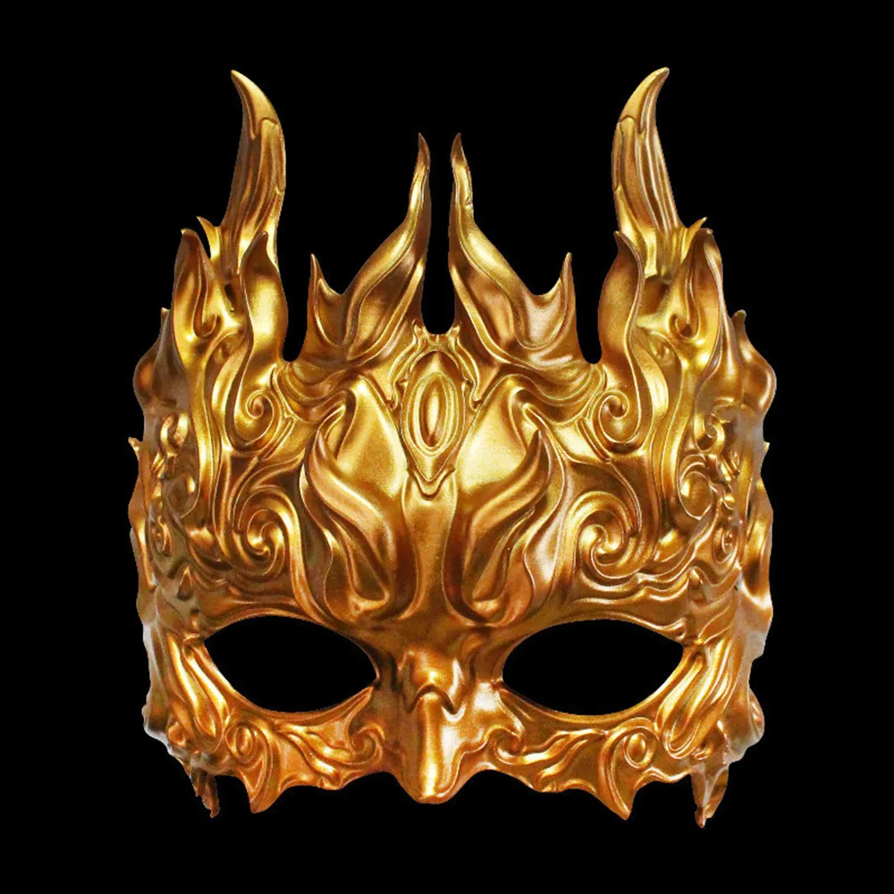 Halloween Halbgesichtsmaske, Partyspiel-Themenkostüm, Cosplay-Zubehör – Detail 1