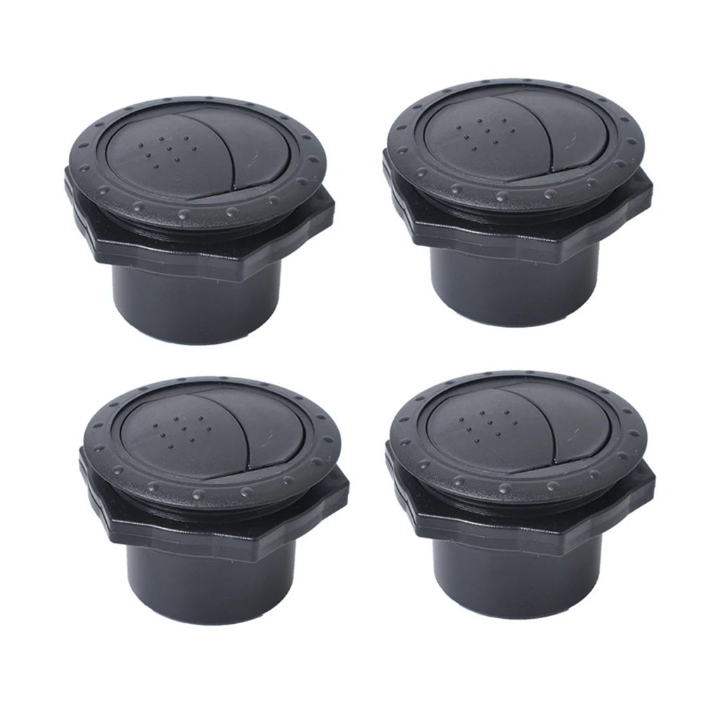 4Pcs Car Air Conditioner Vent Outlet 60mm 2.35 Inch Car Bus Vent Caravan Dashboard Deflector Round A/C Air Outlet