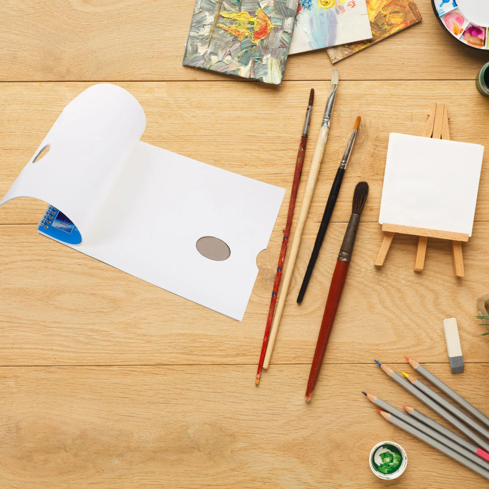 Paint Tray Color Palette Water Color 1 Book Paper Disposable