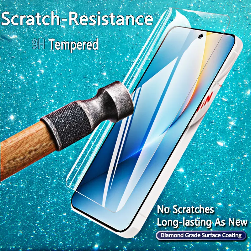 HD Screen Protectors - Tempered Glass, Anti-Scratch, Crystal Clear, Fingerprint Resistant, Case Friendly