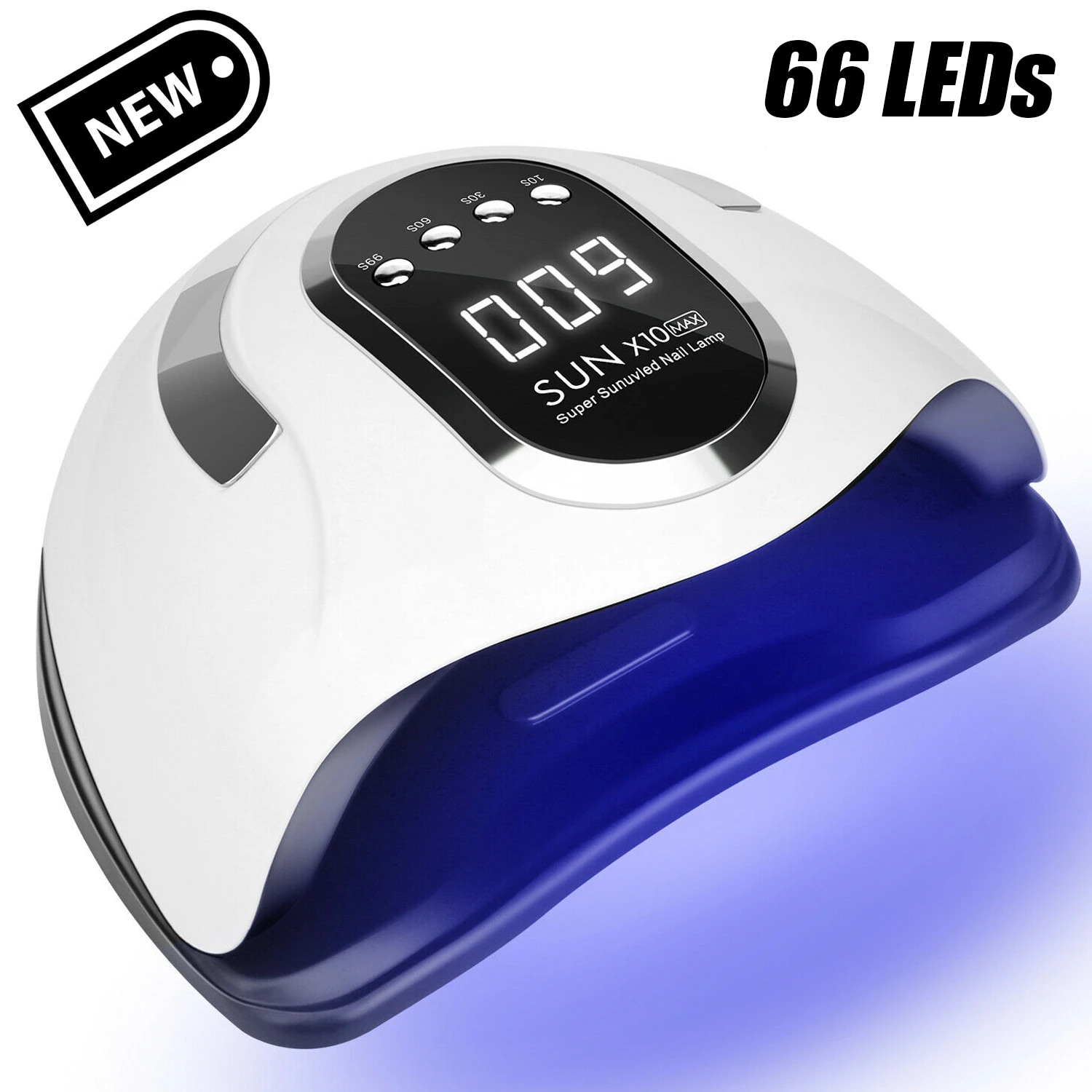 SUN X10 Max UV LED Nail Lamp For Fast Drying Gel Nail Polish Dryer 66LEDS  Home Use Ice Lamp With Auto Sensor For Manicure Salon| | - AliExpress