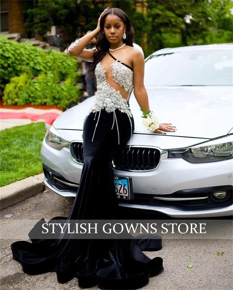 Velvet Sheer O N Long Prom Dresses Black Girls 2024 Bead Birthday Party Gowns Appliques Evening Dress Tassel Robe De Customized - AliExpress 320 Velvet Sheer O N Long Prom Dresses Black Girls 2024 Bead Birthday Party Gowns Appliques Evening Dress Tassel Robe De Customized - AliExpress 320