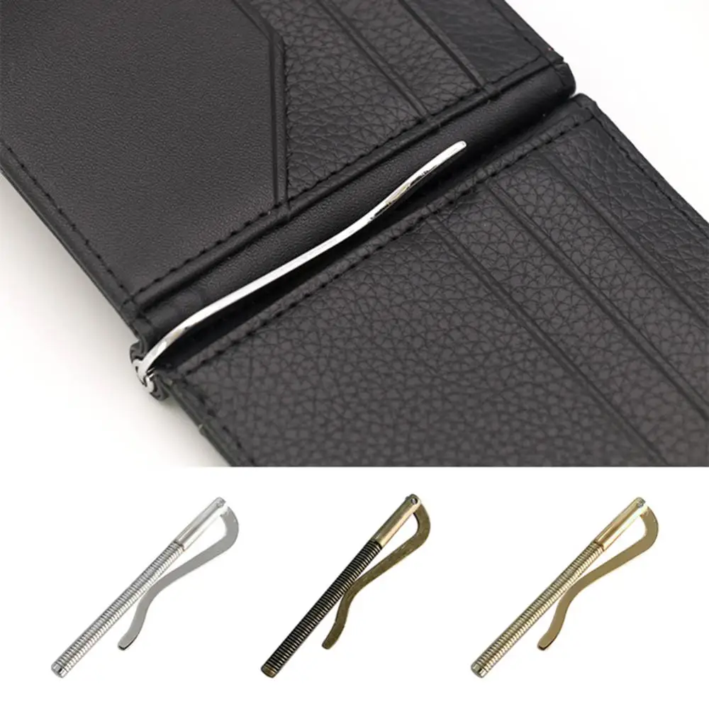 Money Clip Wallet Bifold Unisex Metal Bar Replace Parts Spring Clamp Cash Holder 4