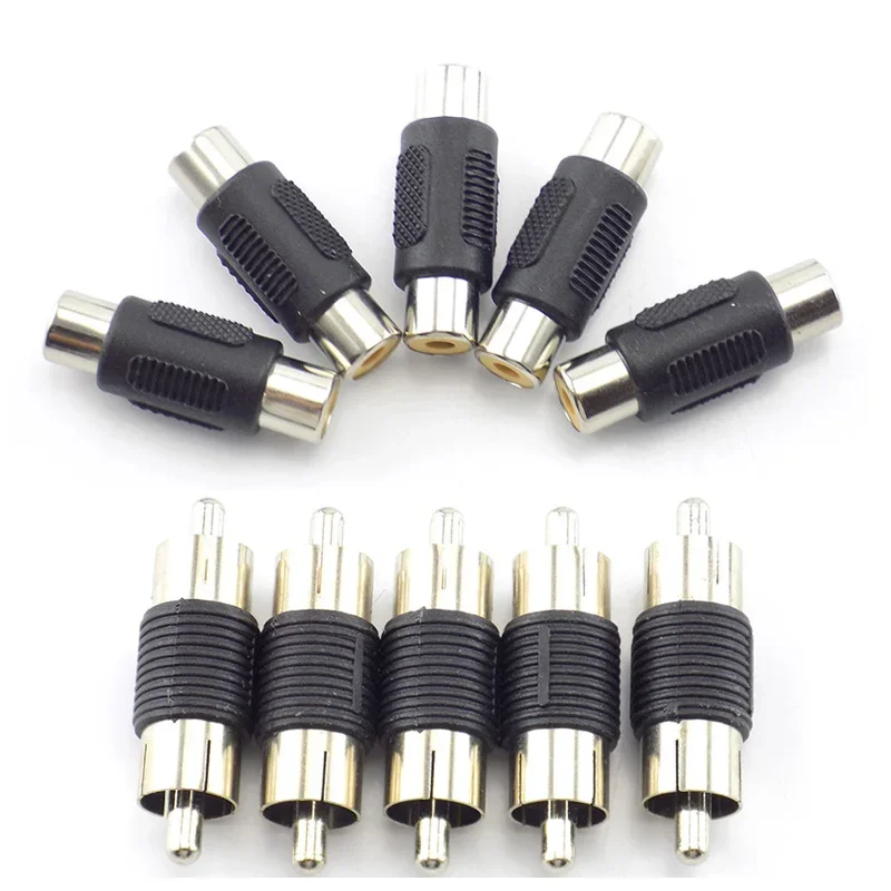 Video Audio Converter 5pcs 10pcs RCA Lotus Head Straight Male Monitoring Audio Adapter RCA Male to Connector video audio converter,audio video cable