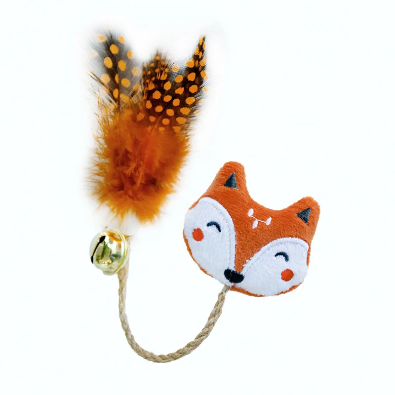 Title 7, Fun cat toy feather bell containing cat mint ca...