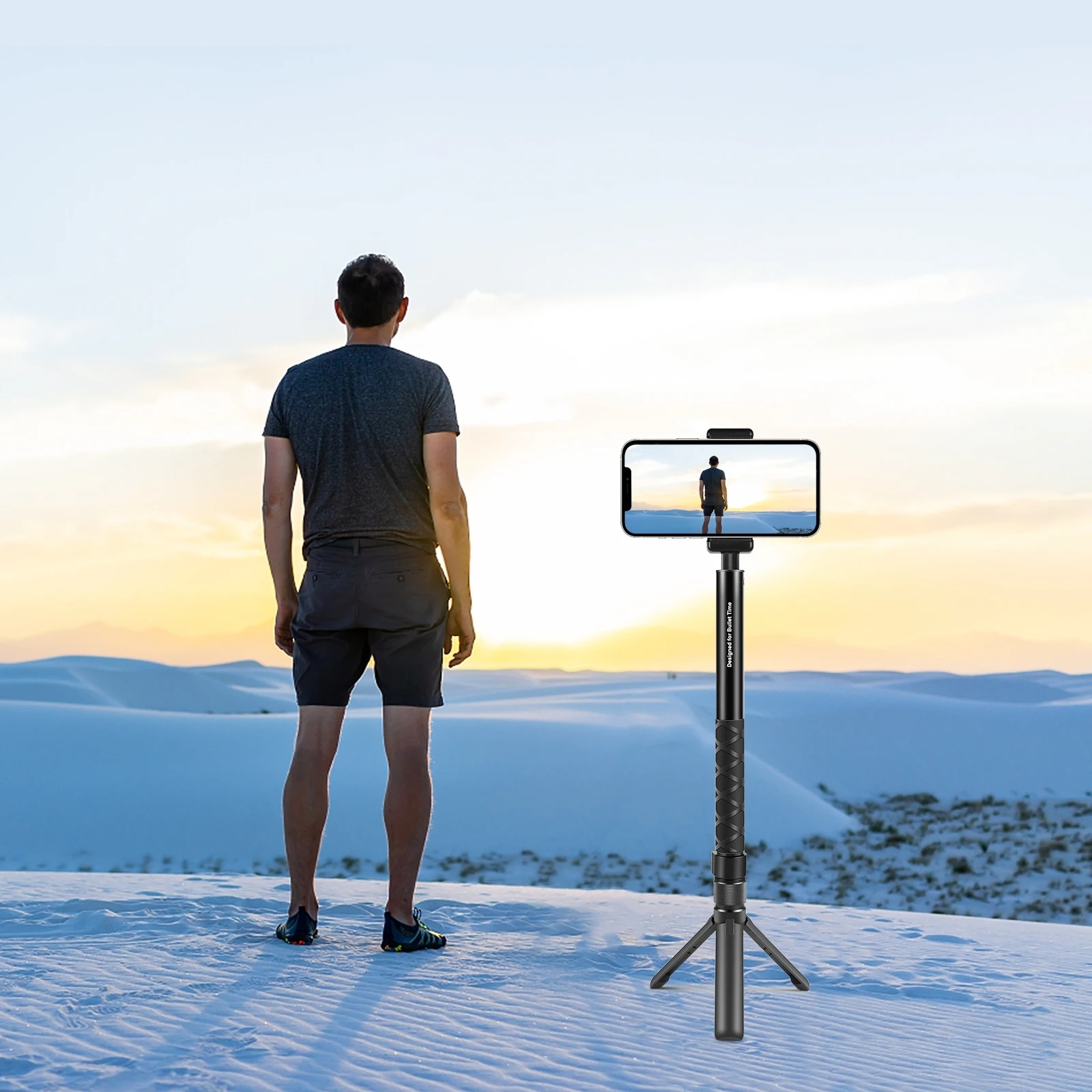 PULUZ for Insta360X3 / X4 / X4 Air / X5 / DJI Osmo 360 Rotary Handle Desktop Tripod Stand