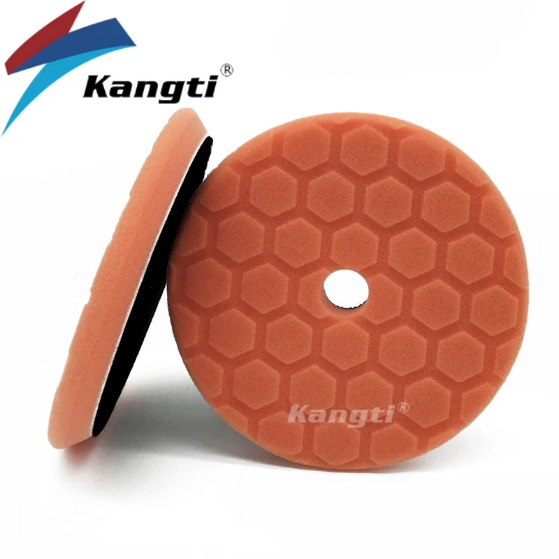 Kangti 5 자동차 연마 패드 키트 세트 자동차 폴리 셔 드릴 용 자체 접착 버핑 왁싱 스폰지 울 휠 연마 패드