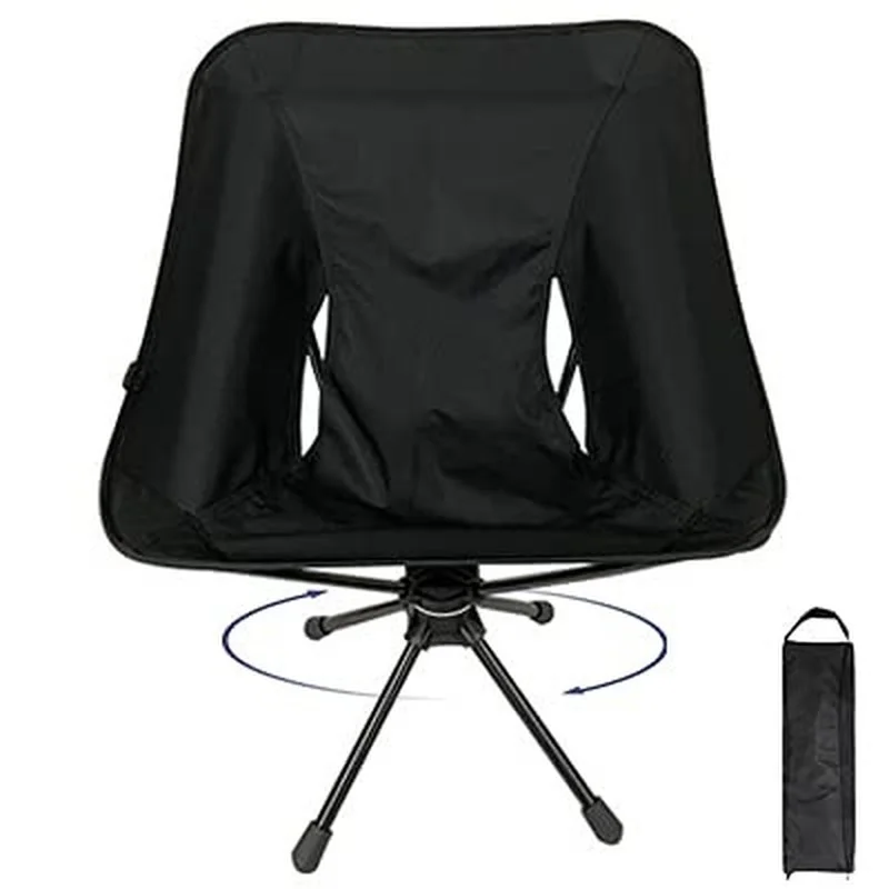 

Camping Chairs Portable Foldable Lightweight Compact Outdoor Beach Chair 360 Degree Rotatable Aluminum Alloy Folding Chair
