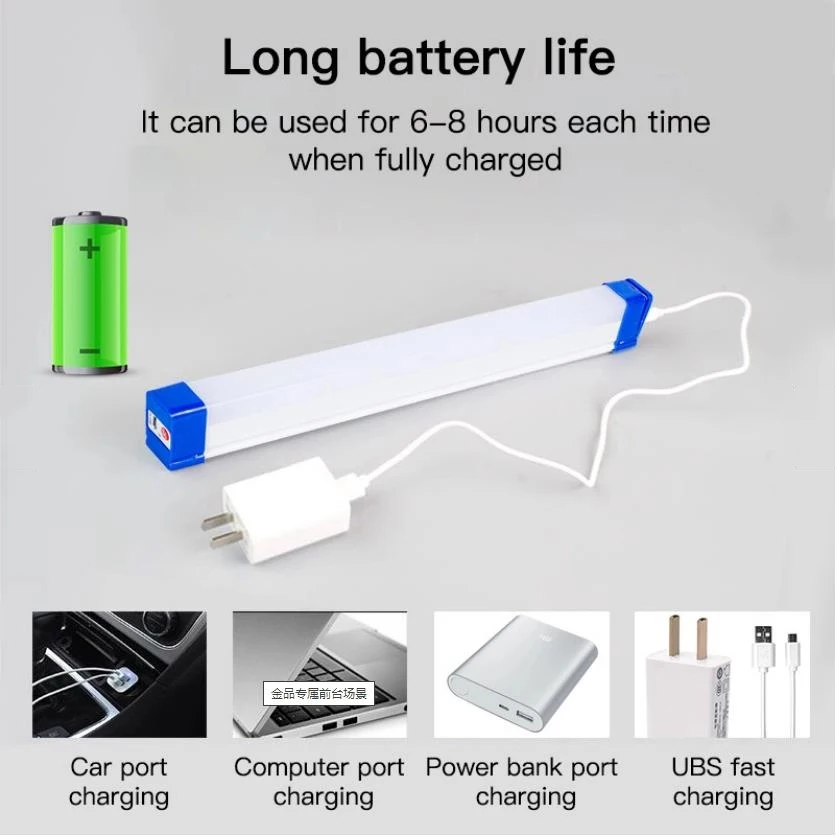 Description Picture 5 of item30W 50W 80W LED Light Tube T5 USB Rechargeable Magnetic Portable Emergency Camping Lamp Outdoor Light Night Market Light DC 5V