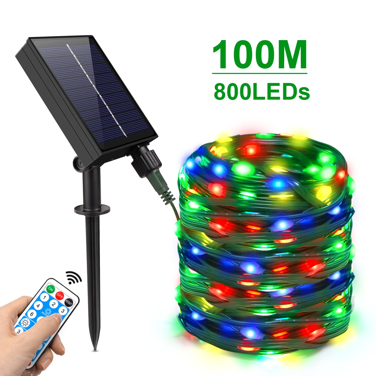 Solar-Powered LED String Lights for Outdoor Decor - Festive Fairy Garland Lighting for Garden and Holidays