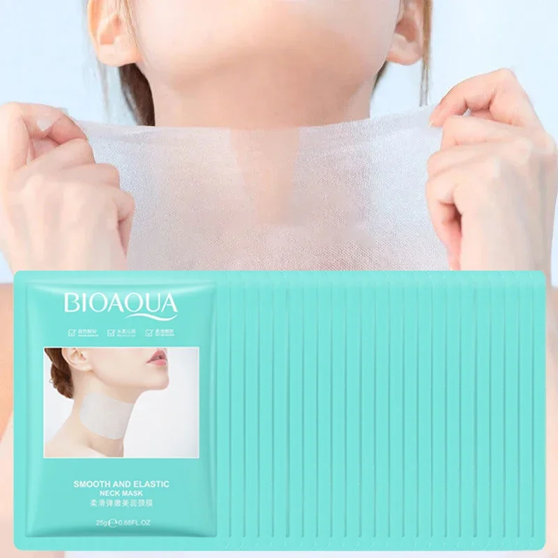 BIOAQUA Anti-wrinkles Neck Mask 10pcs Moisturizing Brightening Firming skincare Collagen Neck Masks Korean Skin Care Products