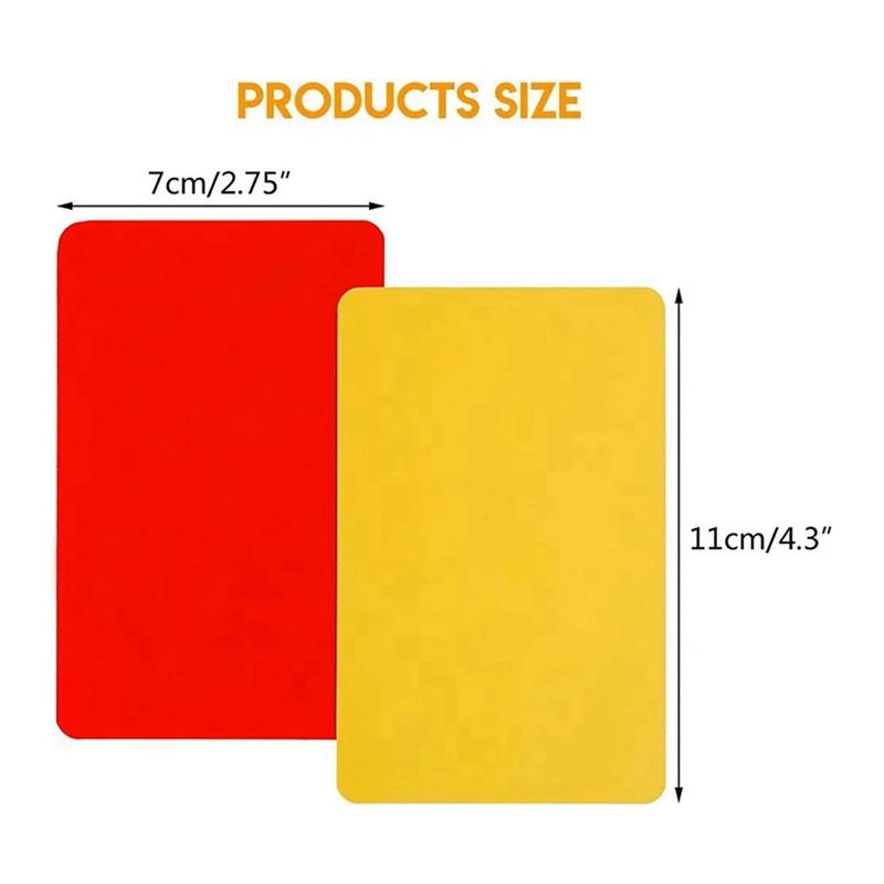 6 Pack Soccer Referee Card Sets,Warning Referee Red And Yellow Cards With Wallet Score Sheets,Pencil Soccer Accessories