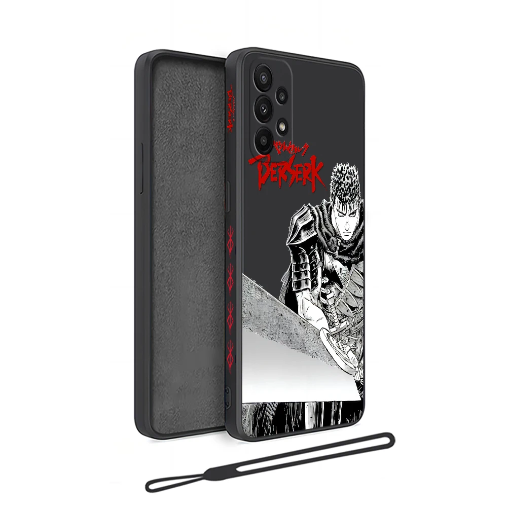 thumbnail image 1 of Funda de teléfono Berserk Anime para Oneplus Nord 3 2 9R 9 8T 8 7 7T Pro 6 5G, cubierta de silicona líquida con correa de mano, 1 of 5