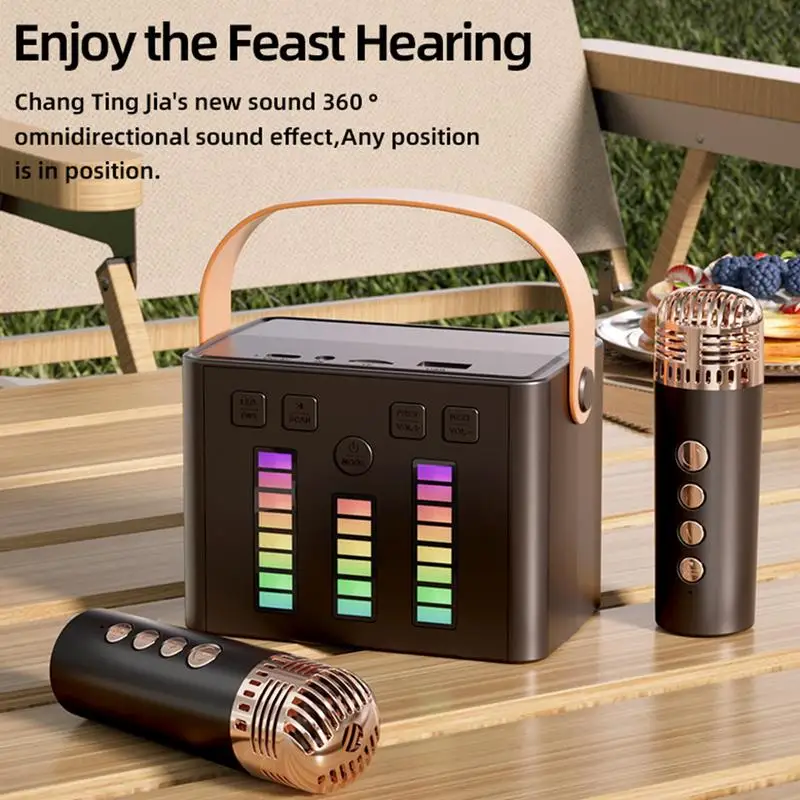 Karaoke Machine Wireless Microphones Karaoke Machines Portable Speaker Wireless Microphone For Home Party