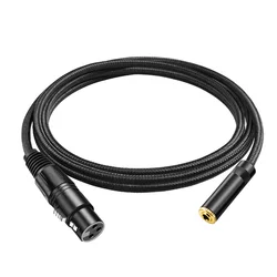 Premium XLR to 3.5mm Female Audio Adapter for Enhanced Sound Connectivity (3.5F to XLR(F))