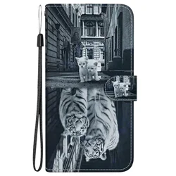 Sunjolly Artistic Flip Wallet Phone Case Cover for Honor 80 (CH-1)