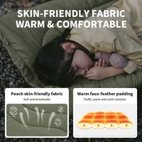 Natureifa-Matelas de lit pliant ultraléger, matelas de bureau lavable, lit de camping portable, coussin de couchage, chaud, extérieur, hiver, nouveau, 2024 3