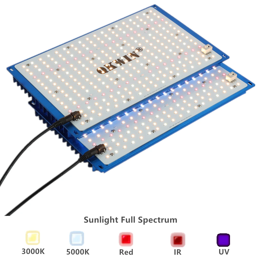 Qkwin 240W Samsung QBS Led Grow Light Full Spectrum 2.9Umol/J bead DIY with red light