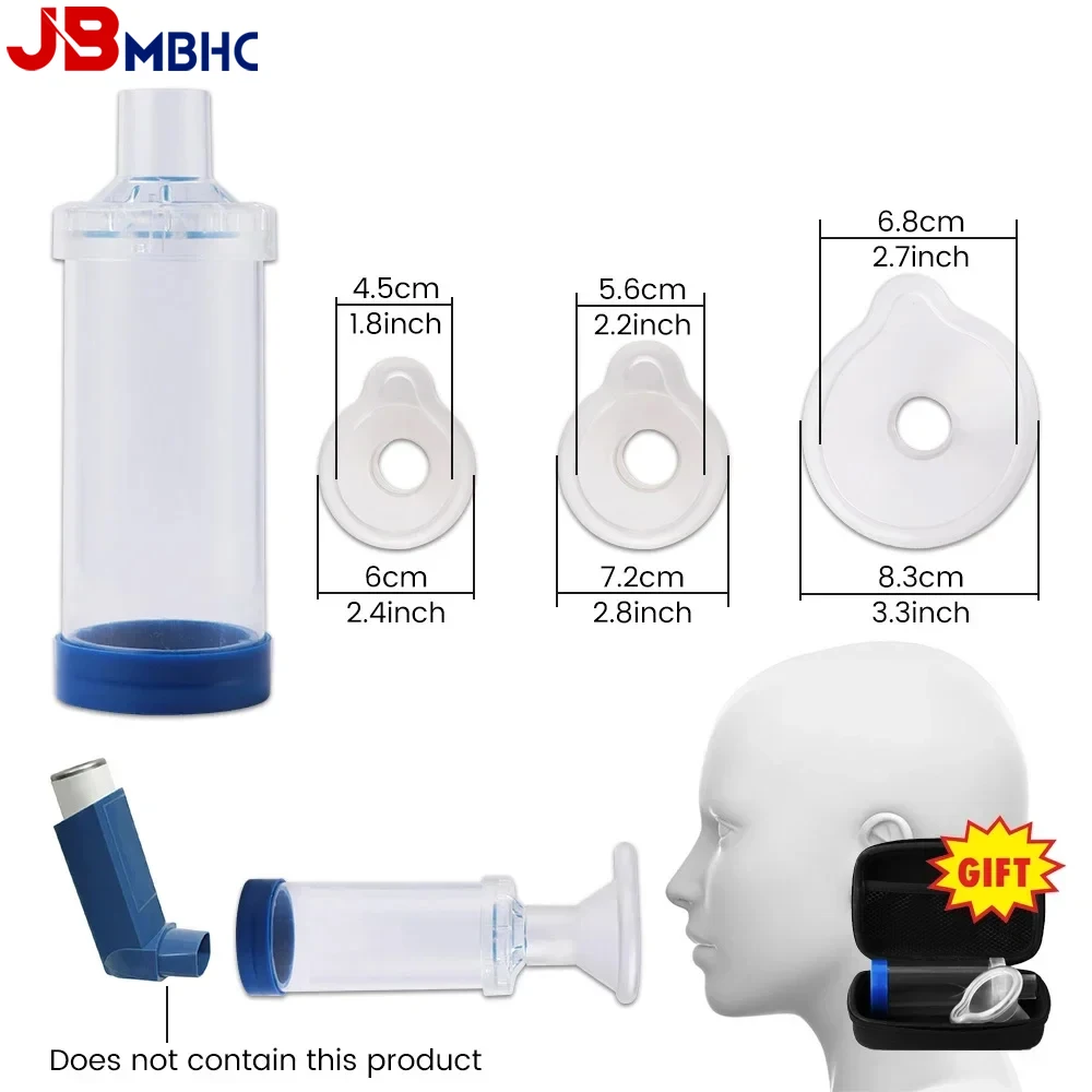 

Portable Inhaler Cup Universal Nebulizer Spacer Mist Storage Tank Atomizer Asthma Spacer Chamber Pet Child Adult Medical Device