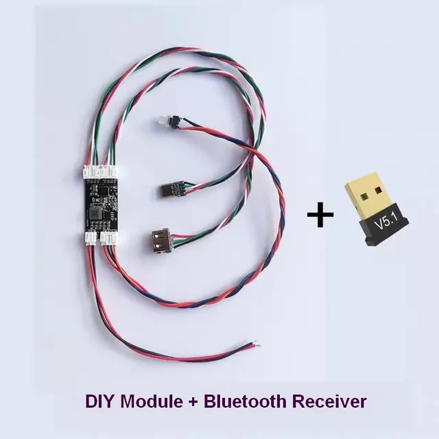 2.4G And Bluetooth 5.3 Wireless Converter USB Wired Keyboard To Bluetooth Wireless Adaptor Adapter DIY