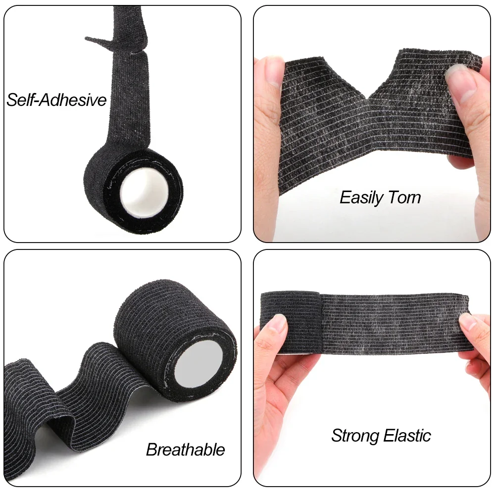 6Pcs Tattoo Disposable Bandage Sport Cover Wrap Tape Self Adhesive Elastic Bandage Tape Tattoo Permanent Makeup Accessories 2
