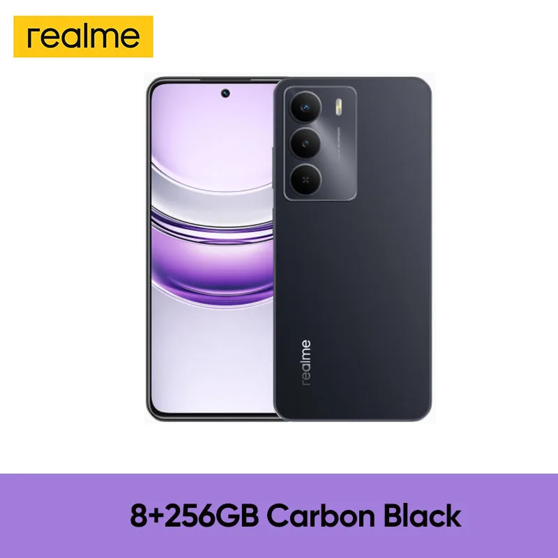 realme 14x 5G 本体 NewPackaging, Black Realme 14x 5G Dual SIM Carbon Black 256GB and 8GB RAM