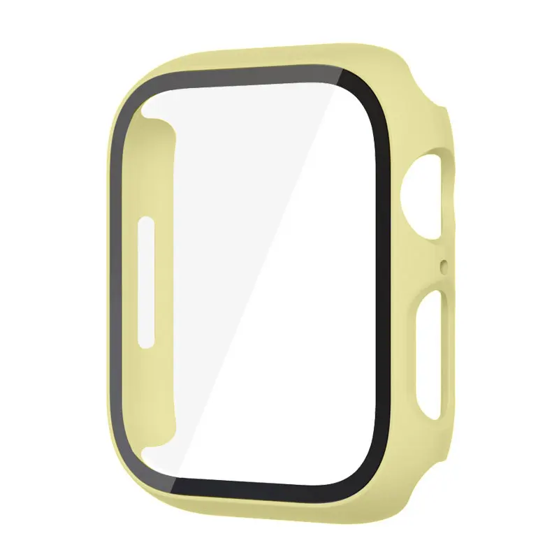 Durable Glass Case for Apple Watch - PC Screen Protector Cover and Accessories