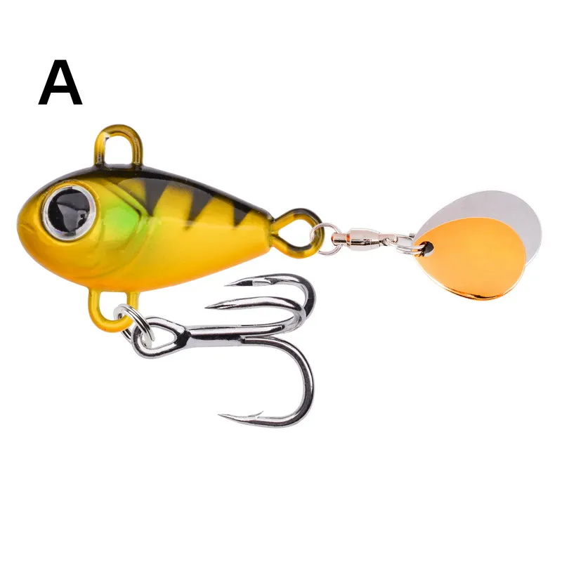 Neue Metall-Vib-Rotationslöffel-Vibrationsköder für Hecht, Barsch, Winter-Jigs, Spinner, Hartköder, Pesca Angelzubehör – Detail 17