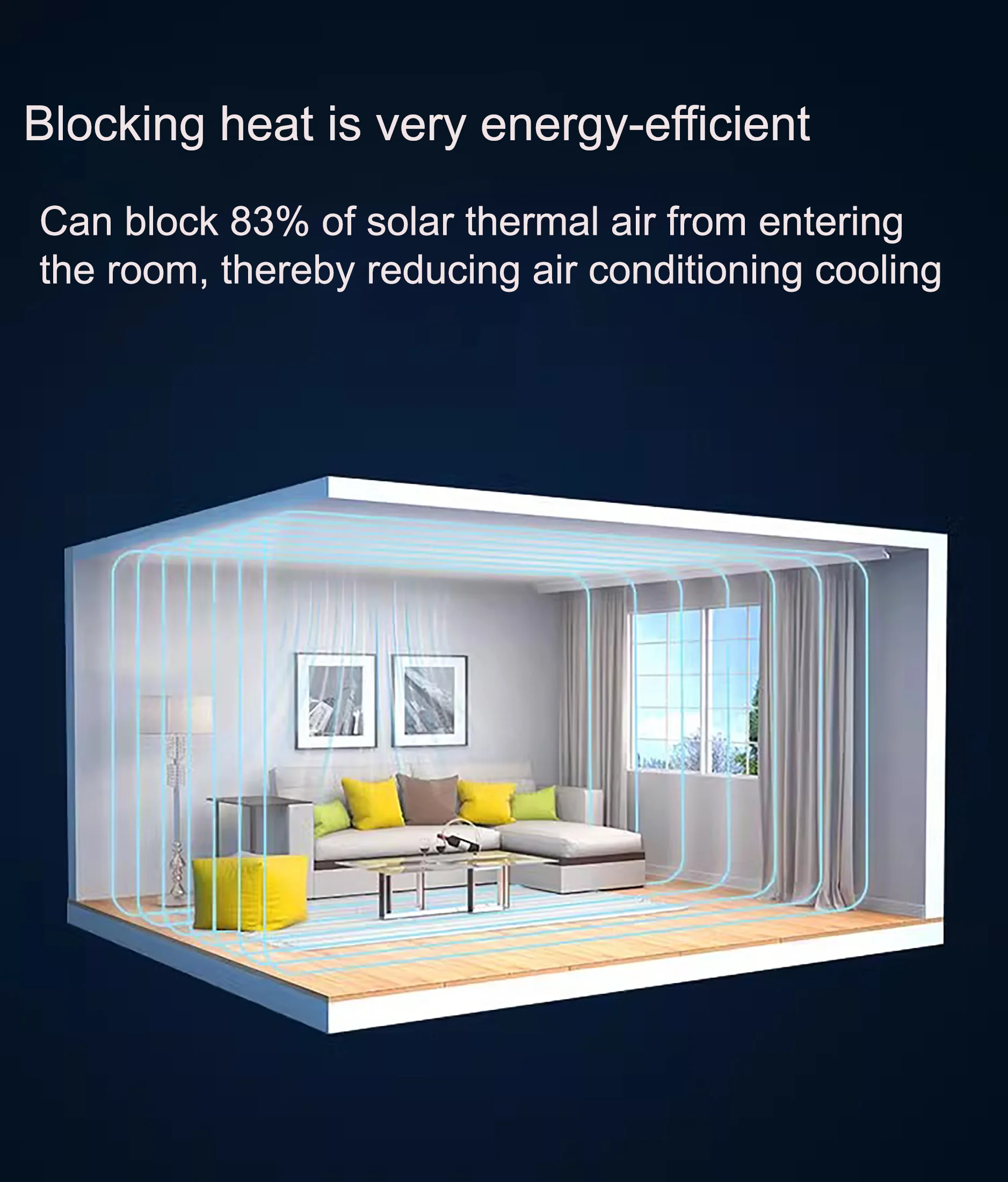 Thermal insulation film one-way perspective sunshade and sunscreen film anti peeping and explosion-proof environmentally