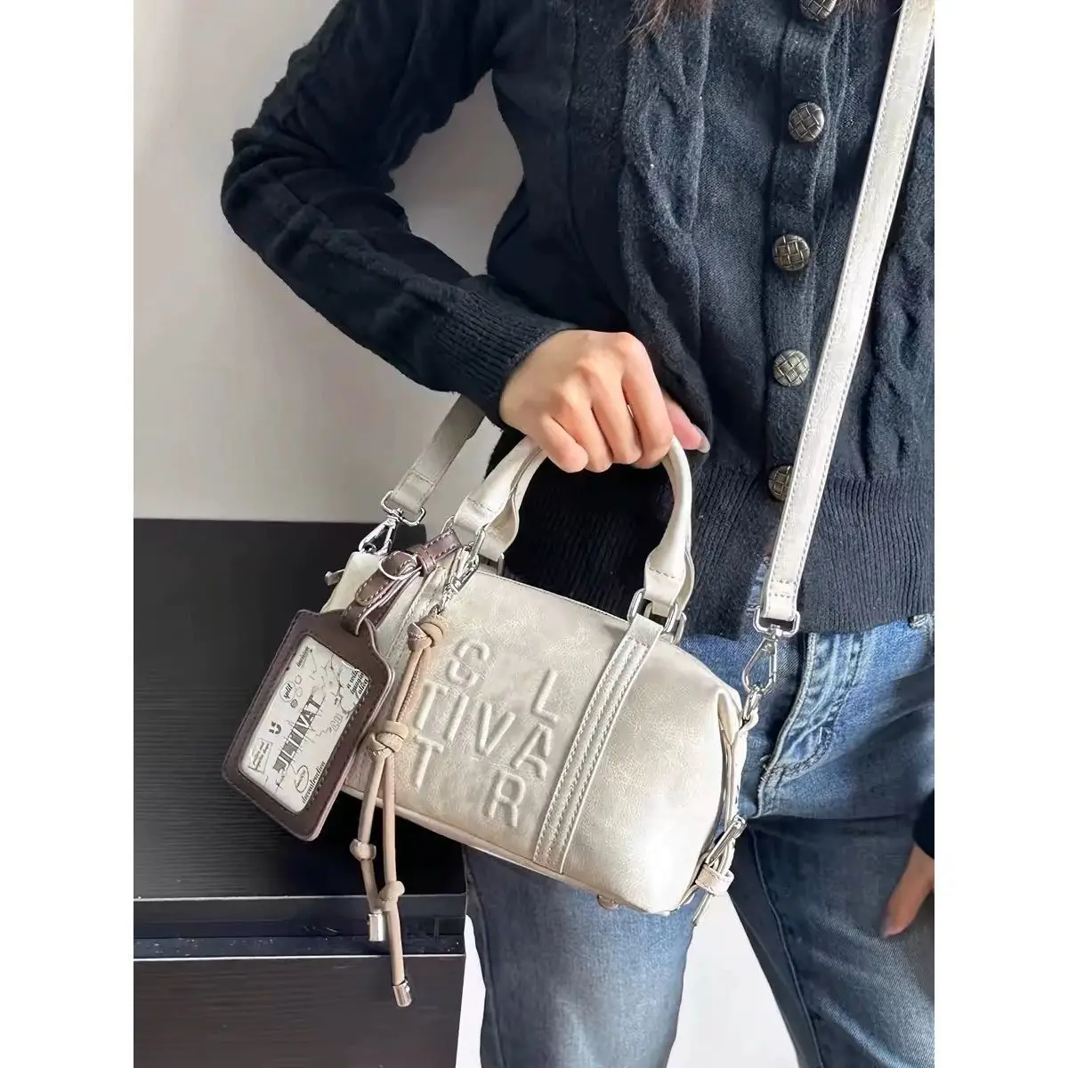 JIAERDI Harajuku Handle Y2k Hand Bag Wallet Women Pu Leather Hot Girls Casual Crossbody Bags Ladies Retro Luxury Design Bag Chic