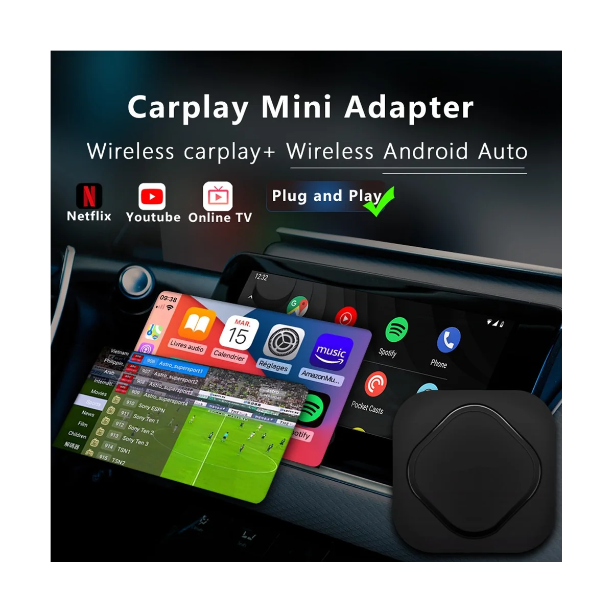  ī÷ Ai ڽ,  ȵ̵ ڵ  ׷̵, GPS TV ̺, ۷ι TV ä, HDMI , USB ũ 