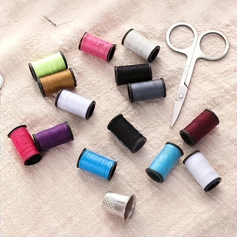 1pc/28 piece/set Portable Household Sewing Kit Box DIY Embroidery Handwork Tool Needles Thread Scissor Set Home Supplies Travel