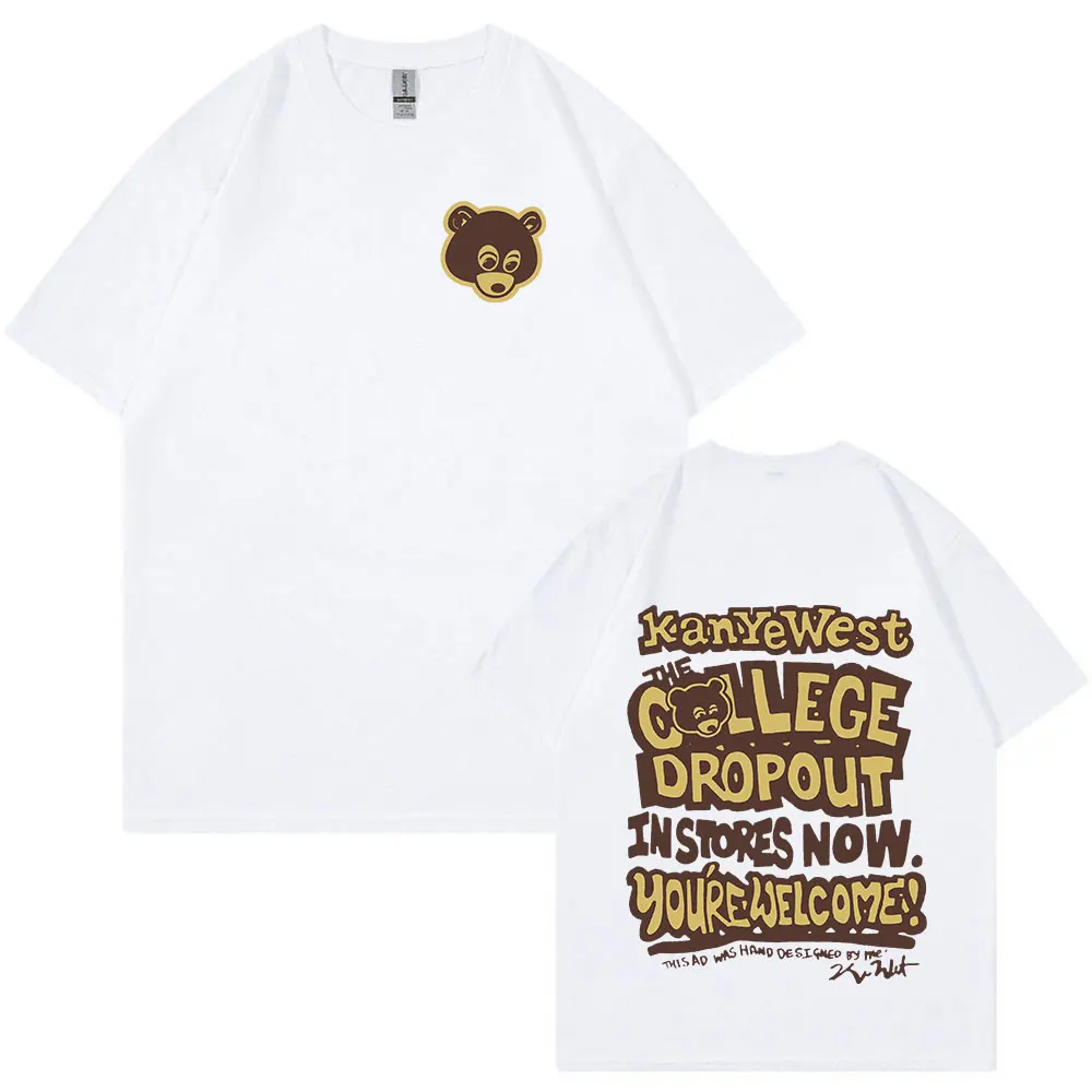 Kanye West College Dropout T Shirt Men's Clothes Hip Hop Vintage T