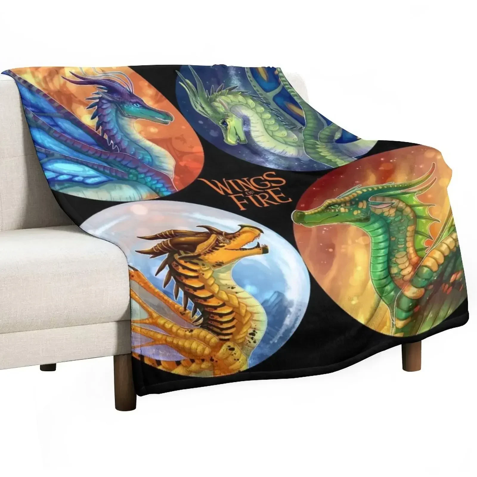 

Wings of Fire - Heroes of the Lost Continent Throw Blanket Plush Flannel Fabric valentine gift ideas Blankets