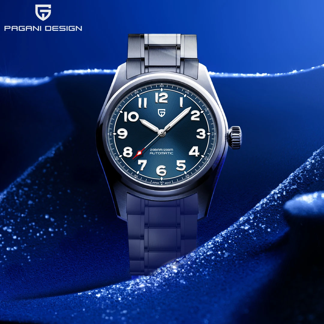 

PAGANI Design 2023 38MM AR Stainless Men's Automatic Mechanical WristWatch Nh35 Sapphire Steel 200m Waterproof Relogio Masculino