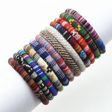 WestBull Multicolor Vintage Ethnic Rope Woven Bracelets For Women Men Pulsera Male Femme Homme Gift Wholesale Jewelry