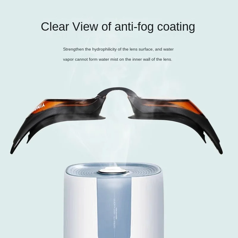 Anti Fog UV Protection Goggles YINGFA Swimming Eyewear Adjustable Swim Glasses With Nose Plug