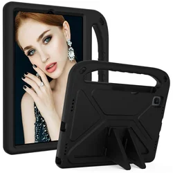 Shockproof EVA Stand Cover for 10.5-inch Tablets - Durable and Protective (Black)